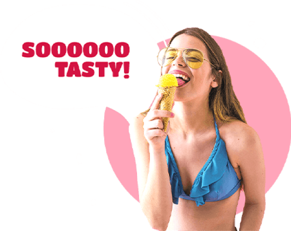 woomen with icecream